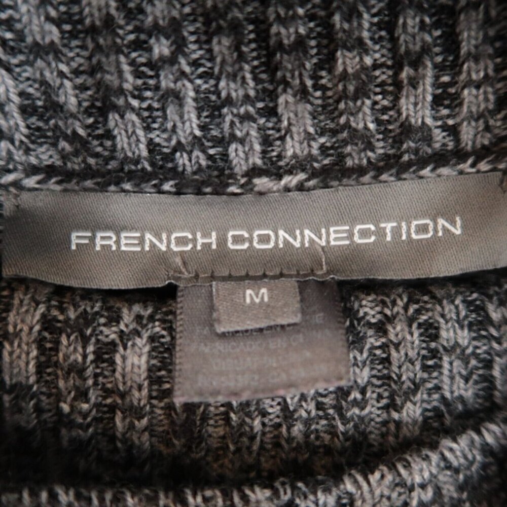 French Connection Turtleneck Sweater Heather Gray Pullover Women's Size Medium - Picture 13 of 16